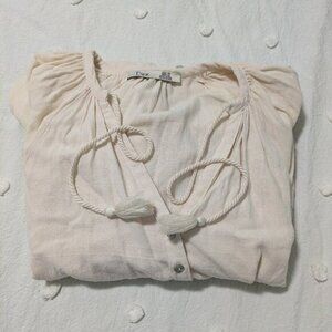 Beige flowy dress